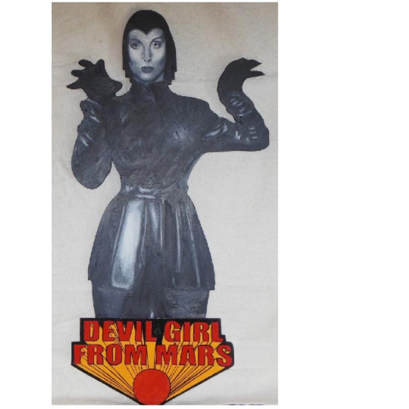 Devil Girl From Mars ~ Classic Horror Hand Painted Hand Made Wall Art signed by Bill Schuler Free Shipping