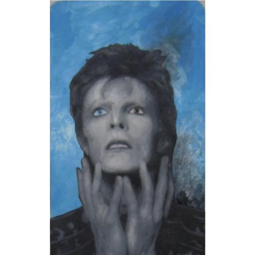 David Bowie  ~ Classic Hand Painted Hand Made Wall Art signed by Bill Schuler Free Shipping