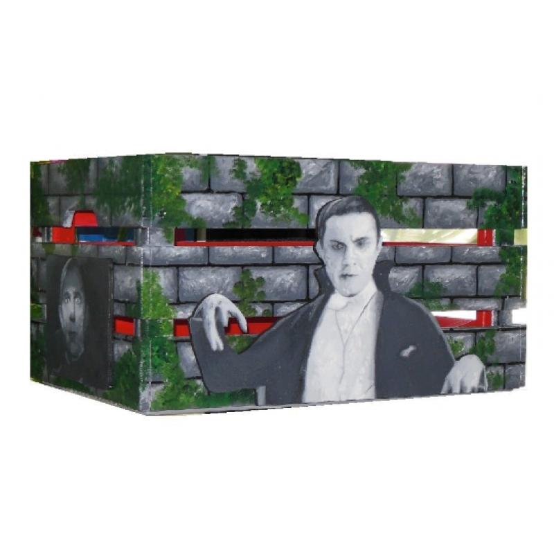 Dracula Crate  ~ Classic Hand Painted Hand Made signed by Bill Schuler Free Shipping