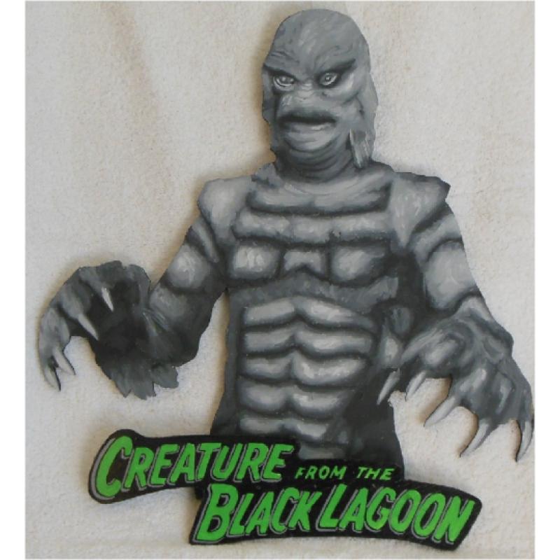 Creature From the Black Lagoon ~ Classic Hand Painted Hand Made Wall Art signed by Bill Schuler Free Shipping