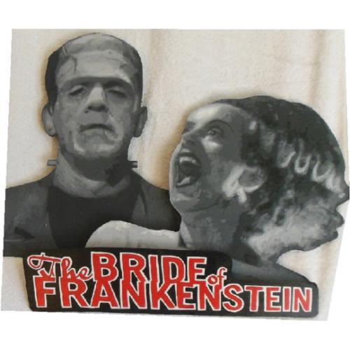Bride of FrankenStein~ Classic Hand Painted Hand Made Wall Art signed by Bill Schuler Free Shipping