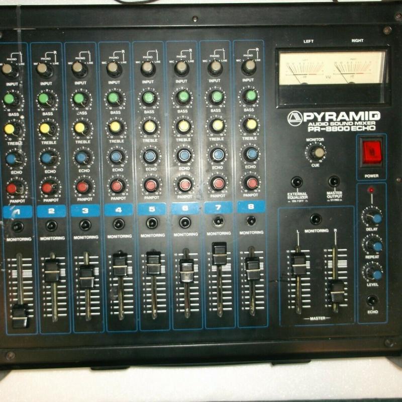Pyramid PR-8800 ECHO Stereo Sound Mixer Equalizer 