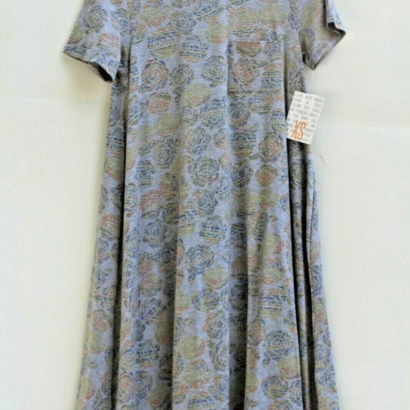 LuLaRoe 8 Piece Carly Dress Value Bundle Comfy T-Shirt Dresses Size XSmall XS⭐
