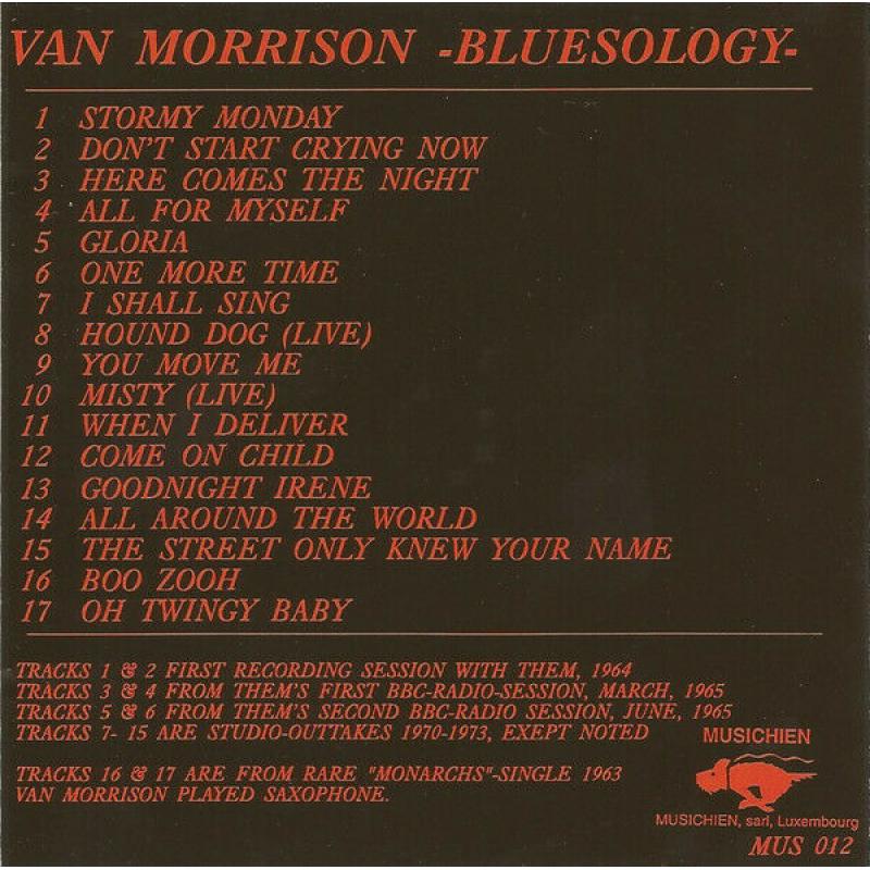 Van Morrison Bluesology 1963-1973  RARE CD 1992 
