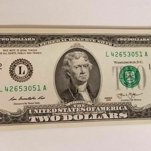 2013  x22 ✯Lightly Circulated Two Dollar Bill $2 Note Non Consecutive Lot Fancy