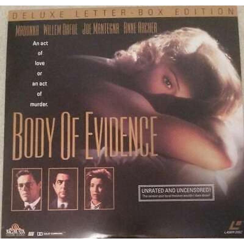 Laserdisc LD Body of Evidence Madonna UNRATED AND UNCENSORED, New DVD, ,