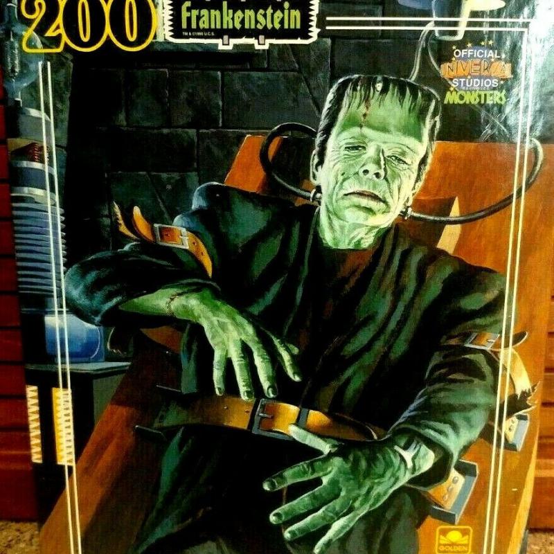 FRANKENSTEIN 200 pc Jigsaw Puzzle 1990 Universal Studios Monsters
